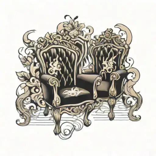 chairs tattoo design idea