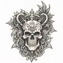 throne tattoo design idea