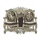 chairs tattoo design idea