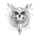 machete tattoo design idea