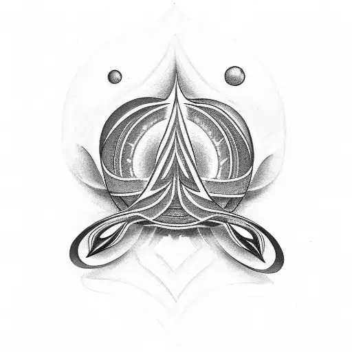 twin flame symbol tattoo design idea