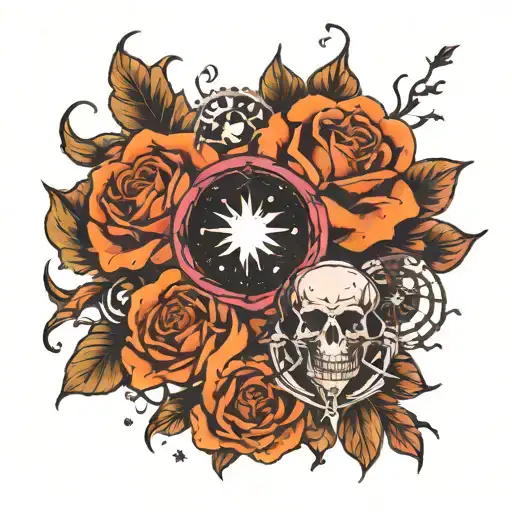 a tattoo representing the following lyrics " who cares if one more light goes out in a millions stars, well I do tattoo design idea