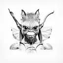 gremlin tattoo design idea