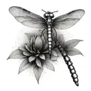 Dragonfly tattoo design idea