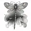 Dragonfly tattoo design idea