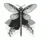 Dragonfly tattoo design idea