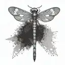 Dragonfly tattoo design idea