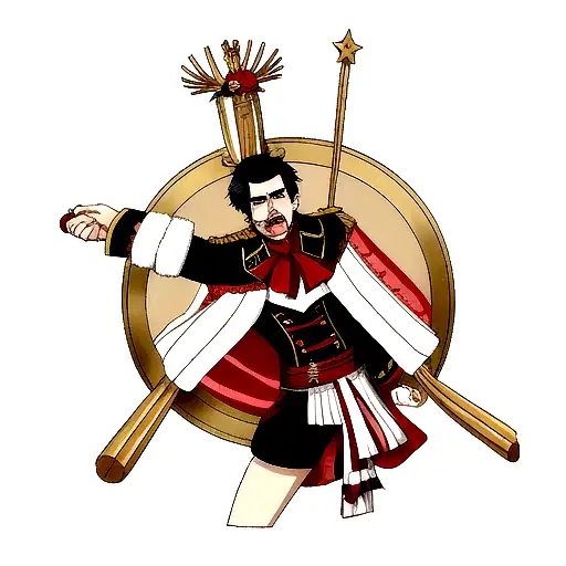 Napoléon who eat a kebab  tattoo design idea