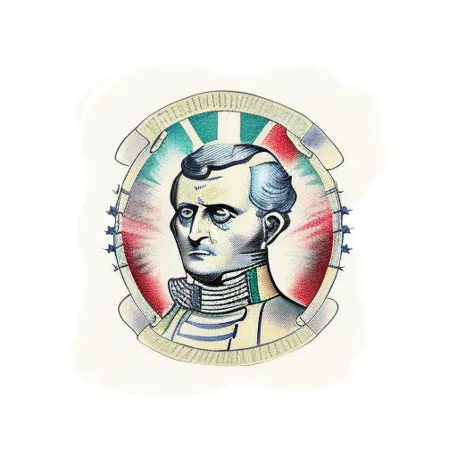 Napoléon who eat a kebab  tattoo design idea
