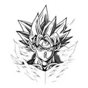 dragon ball Z ultra instinct  tattoo design idea