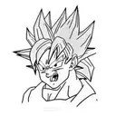 dragon ball Z ultra instinct  tattoo design idea