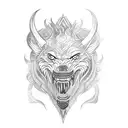 Fenrir tattoo design idea