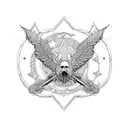 air force america mount shasta tattoo design idea