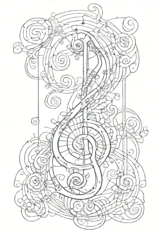 My Brother's Keeper & Treble Clef note  tattoo design idea
