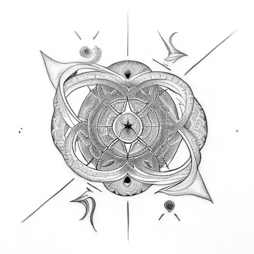It's a tattoo focused on a twin flame couple. Add Sacred geometry and Kundalini (Snakes). tattoo design idea