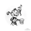 calvin and hobbes tattoo design idea