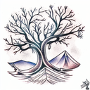 tree computer tattoo design idea