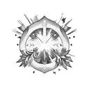 most holy night joy tattoo design idea