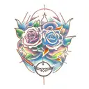 joy night melody tattoo design idea