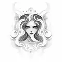 Create Waveform tatto with next names, Alonso Antonella tattoo design idea