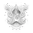 waveform to the hand tattoo design idea