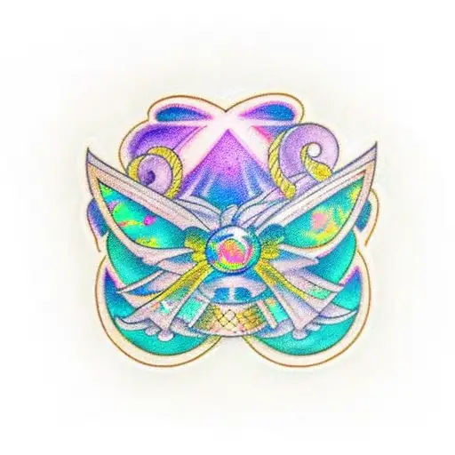 diamond, opal, topaz, lapis lazuli, and emerald  tattoo design idea