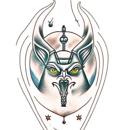 Anubis tattoo design idea