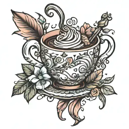 Amanda hot chocolate  tattoo design idea