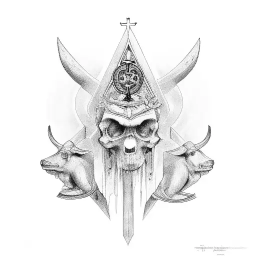 Holy Trinity tattoo design idea
