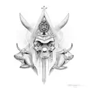 Holy Trinity tattoo design idea