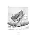 radio telescope tattoo design idea
