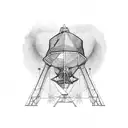 radio telescope tattoo design idea