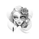 design name hidden jane  tattoo design idea