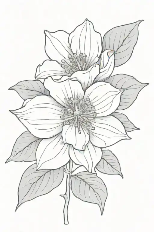 hellebore minimalist tattoo design tattoo design idea