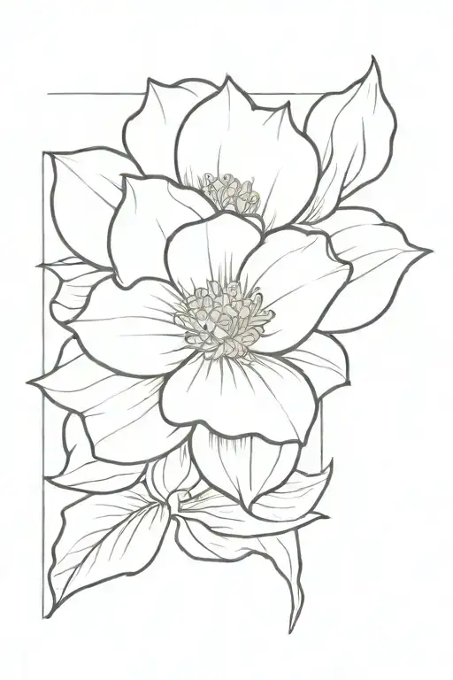hellebore minimalist tattoo design tattoo design idea