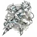 video game theme for forearm sleeve tattoo design idea