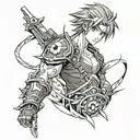 video game theme for forearm sleeve tattoo design idea