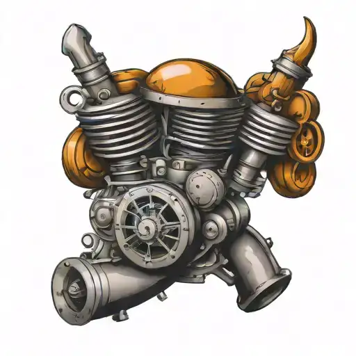 Ford v8 tattoo design idea