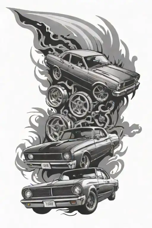 Ford falcon sprint tattoo design idea