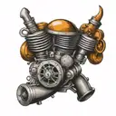 Ford v8 tattoo design idea