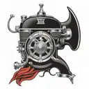 Ford v8 tattoo design idea