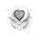 Crying Heart tattoo design idea