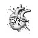 Crying Heart tattoo design idea