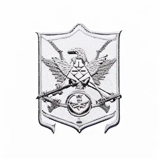 1st infantry division combat patch as theead tattoo design idea