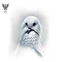 white dove tattoo design idea