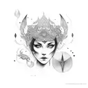 her name is nehir tattoo design idea