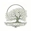 tree of life with first name Bryan in the roots tattoo design idea