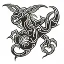 maori scorpion tattoo design idea