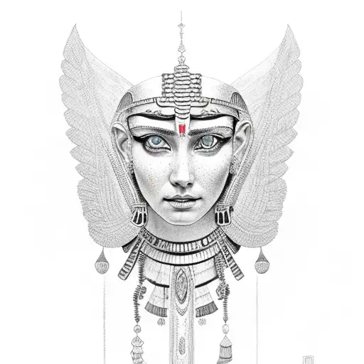 cleopatra  tattoo design idea