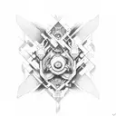 torus, motorcycle, torn flesh combo  tattoo design idea